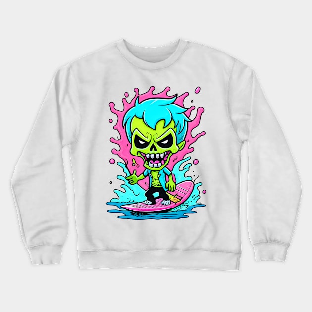 Lost in Surf Crewneck Sweatshirt by Asu Tropis